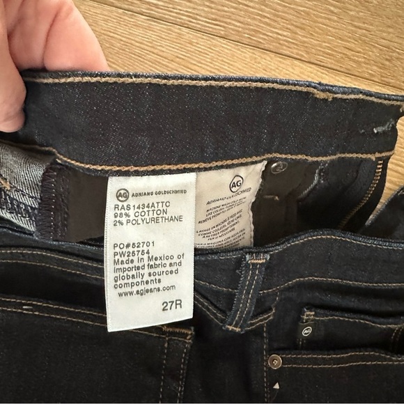 AG Adriano Goldschmied Prima Cigarette Leg Women’s Dark Wash Jeans Sz 27R GUC - Picture 6 of 8